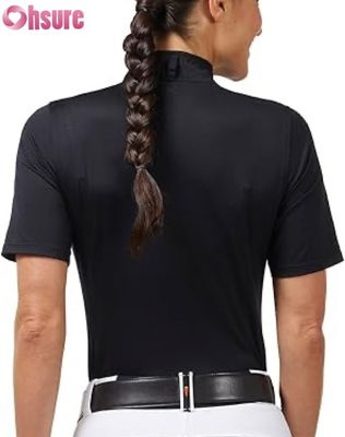 Vrouwen Ruiterwedstrijd overhemden actieve toppen Groothandel Factory-Made Riding Show Tops