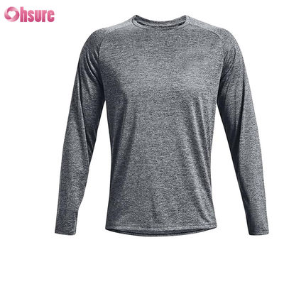 Mensen sport T-shirts Hoogwaardige mode Custom Blank Polyester Spandex Quick Dry Long Sleeve T-shirt Mensen sport T-shirts