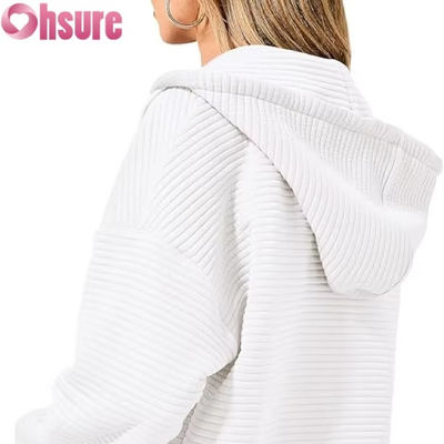 Dames Custom Patroon Oversized Trui Hoodie 3D Borduurwerk Letterprint Gebreide Sweatshirt Luie Casual Raglan Mouwen Met Capuchon