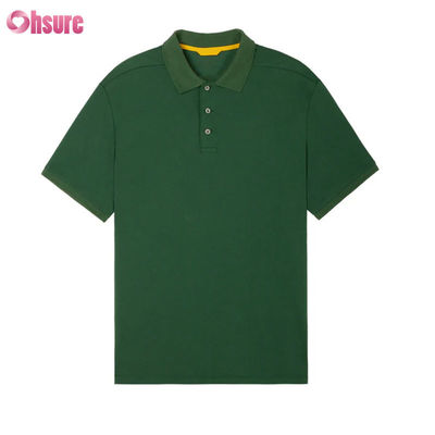 Heren Premium Gebreide Raglan voor Poloshirt Regular Fit Sportieve Stijl met Contrastkraag