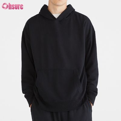 Groothandel lente en herfst katoen Franse Terry Pocket Casual Hoodie voor mannen