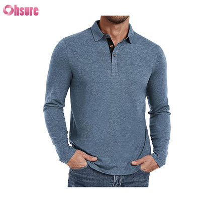 45%Bamboe 46%Polyester 9%Spandex Antibacteriële Deodorant Sneldrogend Stof Aanpassen Geprinte lange of korte mouwen Polo Shirt