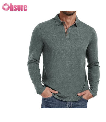 45%Bamboe 46%Polyester 9%Spandex Antibacteriële Deodorant Sneldrogend Stof Aanpassen Geprinte lange of korte mouwen Polo Shirt