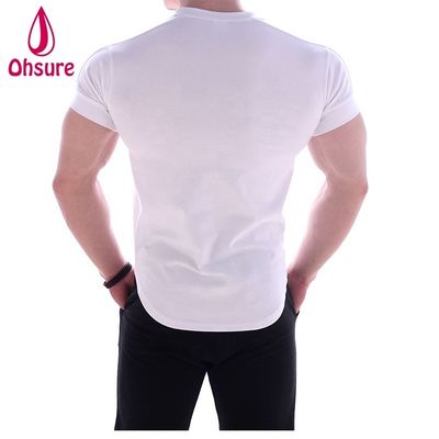Casual Print Patroon Gebreide spierondersteuning Oefening Kleding voor mannen Bamboe Stof BoksenT-shirt Printing