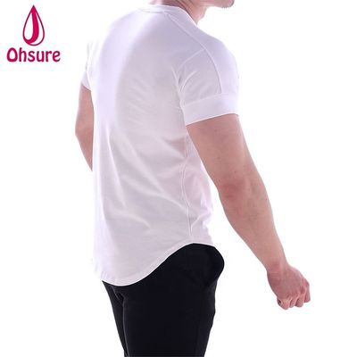 Casual Print Patroon Gebreide spierondersteuning Oefening Kleding voor mannen Bamboe Stof BoksenT-shirt Printing