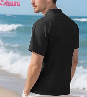 Heren Casual Henley T-Shirts Klassieke Knop Effen Kleur Zomer T-Shirts