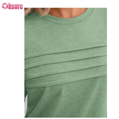 Drie kwartmouw fitness T-shirt katoenen tops Casual T-shirts O-Neck Vrouwen T-shirt Werksport T-shirt