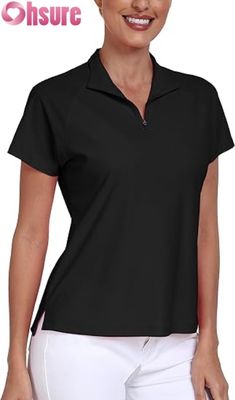 Dames Polyester van de fabrikant voor Polo T-shirts Ademende Golf Pickleball Tops Aangepast Logo Korte Mouwen Formele Kraag