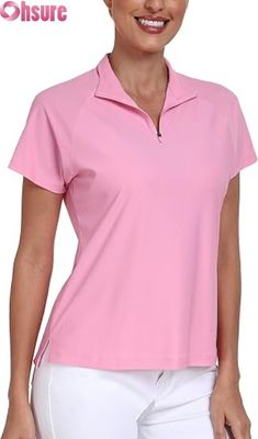 Dames Polyester van de fabrikant voor Polo T-shirts Ademende Golf Pickleball Tops Aangepast Logo Korte Mouwen Formele Kraag