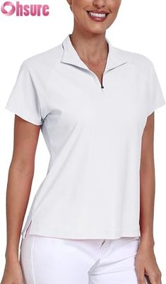 Dames Polyester van de fabrikant voor Polo T-shirts Ademende Golf Pickleball Tops Aangepast Logo Korte Mouwen Formele Kraag