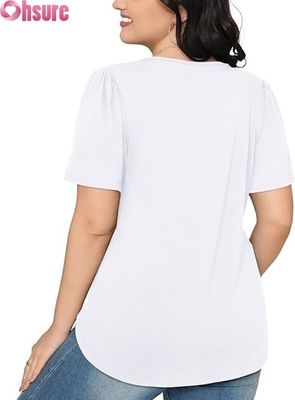 Groothandel Op Maat Gemaakte Hoge Kwaliteit Katoenen Dames Workout T-shirt Losse Pasvorm Effen T-shirts Herenmode Stijl