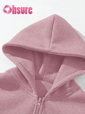 Vrouwen Hoodie met Custom Logo Langmouw en Warm Kleuren Brief Printing voor de Herfst