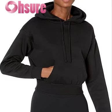 Dames Losse Kleding 100% Katoen Sport Top Ronde Hals Sweatshirt Aangepast Patroon Anti-kreuk Eco-vriendelijk Voorkant