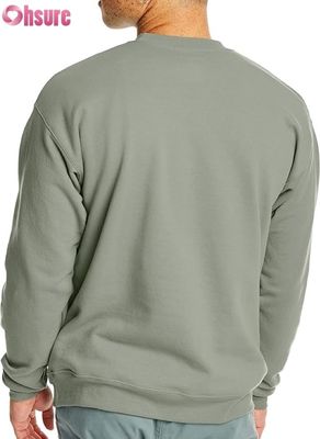 Mensen Basic Crewneck Sweatshirt Plain Pullover Fleece Custom Logo OEM