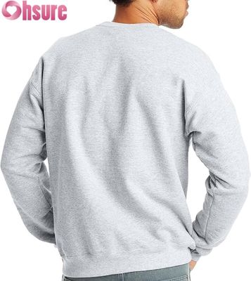 Mensen Basic Crewneck Sweatshirt Plain Pullover Fleece Custom Logo OEM