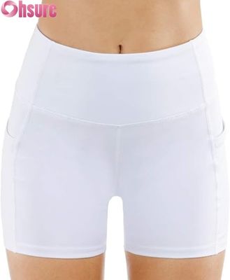 High Waist Yoga Shorts voor vrouwen Buik Control Scrunch Butt Workout Biker Shorts Custom Activewear