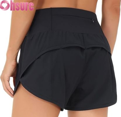 Vrouwen High Waist Gym Shorts Snelle droog ademend Warm Shorts voor Yoga hardlopen Fitness-OEM Sportswear