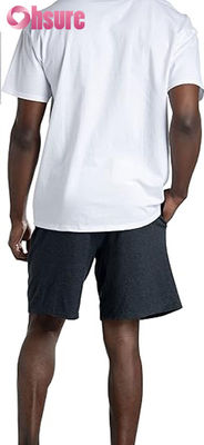 2025 Training Heren Reflecterende Tape Trekkoord Taille Aangepaste Sport Gym Shorts Workout Shorts voor Heren