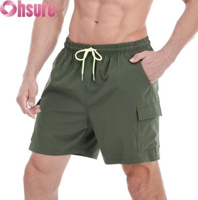 Unisex Heavy Duty Werkshorts - 65% Katoen 35% Polyester, Verstevigde Stiksels Multi-Zakken Design voor Buitenwerk