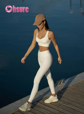 High Waist Flared Gym Leggings Solid Pattern Yoga broek met kruis taille voor vrouwen Modieus Jong meisje Sport Leggings