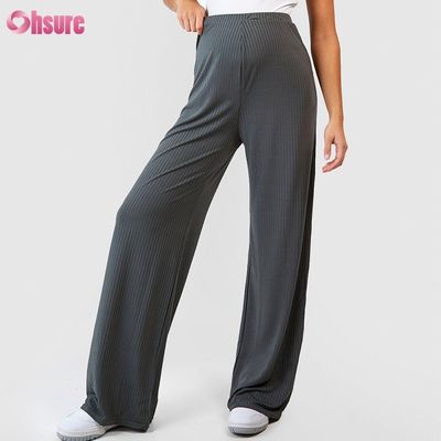 Trackbroek Stof Gym Kleding Rechte Losse Jogger Broek Dames Recht Zwangere Joggingbroek Gebreide Stof Casual