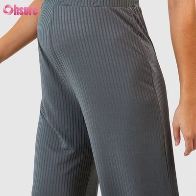 Trackbroek Stof Gym Kleding Rechte Losse Jogger Broek Dames Recht Zwangere Joggingbroek Gebreide Stof Casual