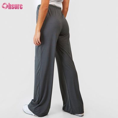 Trackbroek Stof Gym Kleding Rechte Losse Jogger Broek Dames Recht Zwangere Joggingbroek Gebreide Stof Casual