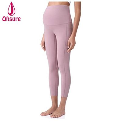 Zachte Nylon Zwangere Vrouwen Zwangerschapsleggings Dames Actieve Leggings Dames Broeken Zwangere Leggings