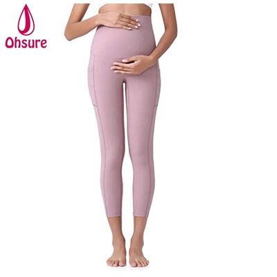 Zachte Nylon Zwangere Vrouwen Zwangerschapsleggings Dames Actieve Leggings Dames Broeken Zwangere Leggings