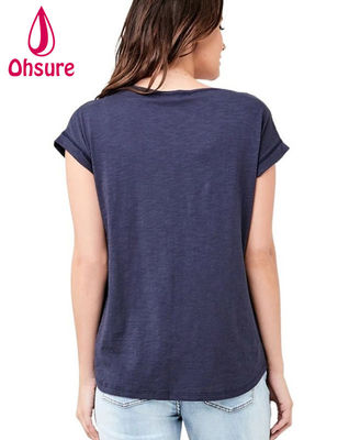 Milieuvriendelijke bamboe borstvoeding top Duurzame zwangerschap t-shirt