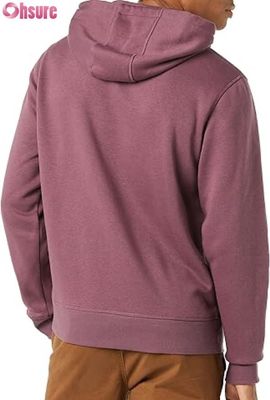 Heren Casual Effen Kleur Lange Mouw Trui Hoodie met Trekkoord Sport Zak Aangepaste Mode Sweatshirt