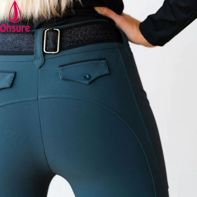 Ruiter Custom Silicone Logo Full Seat Paard Rijden Tights Leggings Vrouwen Sport Rijden Breeches