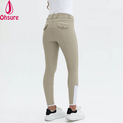 Custom logo paardrijden broek dame broek Jodhpurs paardrijden leggings siliconen full seat broek