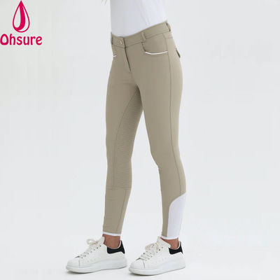 Custom logo paardrijden broek dame broek Jodhpurs paardrijden leggings siliconen full seat broek