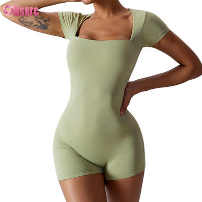 Solid color High quality gym sportpak voor vrouwen Zachte en comfortabele breistof Casual stijl boven de knie Lengte Top