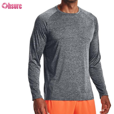 Mensen sport T-shirts Hoogwaardige mode Custom Blank Polyester Spandex Quick Dry Long Sleeve T-shirt Mensen sport T-shirts