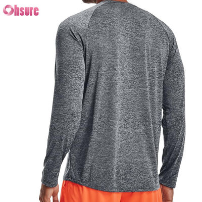 Mensen sport T-shirts Hoogwaardige mode Custom Blank Polyester Spandex Quick Dry Long Sleeve T-shirt Mensen sport T-shirts