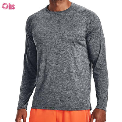 Mensen sport T-shirts Hoogwaardige mode Custom Blank Polyester Spandex Quick Dry Long Sleeve T-shirt Mensen sport T-shirts