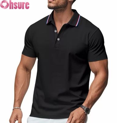 OEM Custom Logo Afdrukken Heren Polo Shirts Zomer Kantoor Gym Werkkleding Casual Blanco Bedrukt XS-2XL Effen Patroon Gebreid