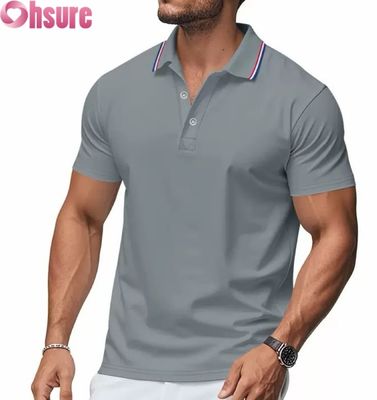 OEM Custom Logo Afdrukken Heren Polo Shirts Zomer Kantoor Gym Werkkleding Casual Blanco Bedrukt XS-2XL Effen Patroon Gebreid