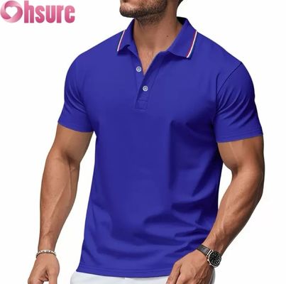 OEM Custom Logo Afdrukken Heren Polo Shirts Zomer Kantoor Gym Werkkleding Casual Blanco Bedrukt XS-2XL Effen Patroon Gebreid