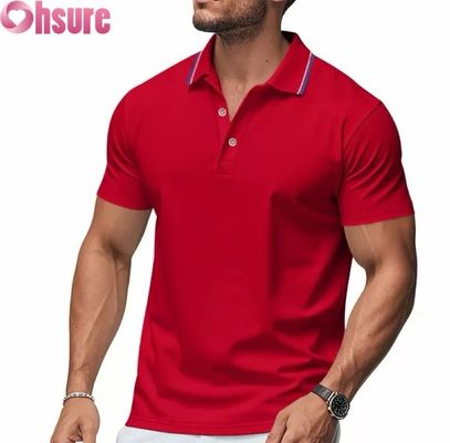 OEM Custom Logo Afdrukken Heren Polo Shirts Zomer Kantoor Gym Werkkleding Casual Blanco Bedrukt XS-2XL Effen Patroon Gebreid