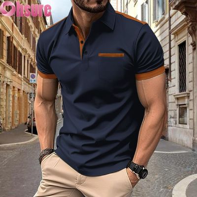 OEM Custom Logo Afdrukken Heren Polo Shirts Zomer Kantoor Gym Werkkleding Casual Blanco Bedrukt XS-2XL Effen Patroon Gebreid