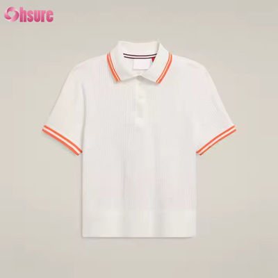 Op maat gemaakt ademend golfshirt met korte mouwen, pickleball katoenen tennis poloshirts, tops en T-shirts voor dames, actieve kleding fabrikant