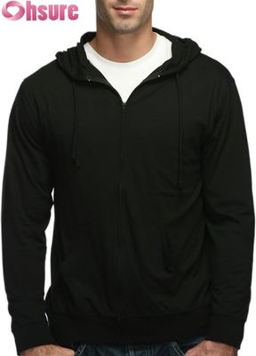 Custom Mensen Sport Hoodie Winter Warm Pullover met Zipper en Printed Design
