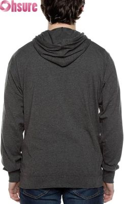 Custom Mensen Sport Hoodie Winter Warm Pullover met Zipper en Printed Design