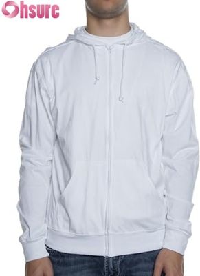 Custom Mensen Sport Hoodie Winter Warm Pullover met Zipper en Printed Design