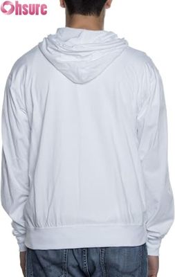 Custom Mensen Sport Hoodie Winter Warm Pullover met Zipper en Printed Design