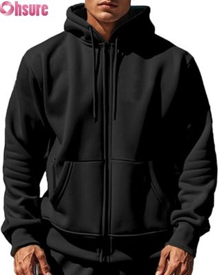 Custom Oversized Warm Hoodie Winter Fleece Pullover Unisex Streetwear Mode Sweatshirt