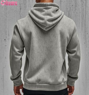 Custom Oversized Warm Hoodie Winter Fleece Pullover Unisex Streetwear Mode Sweatshirt